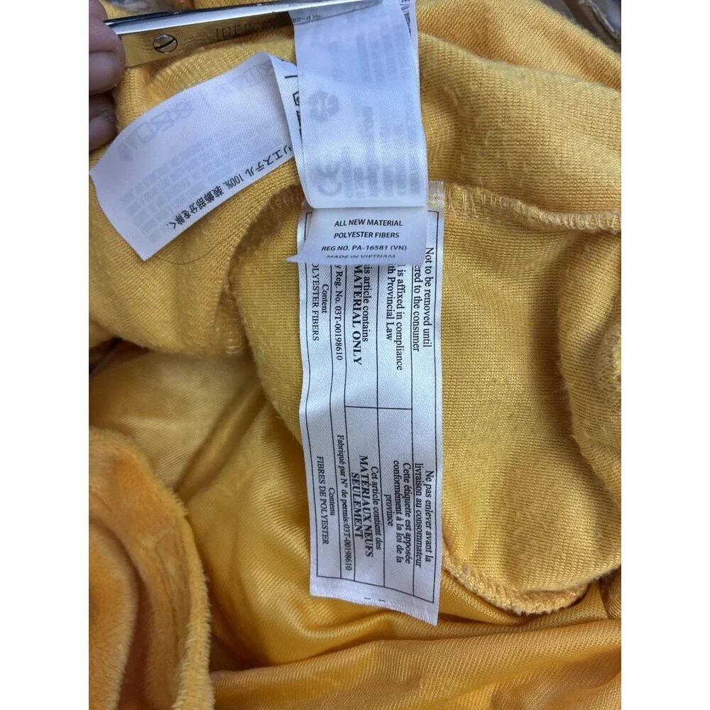 Disney Lion King Simba Kids Costume 4T Plush One Piece Jumpsuit Hood Yellow